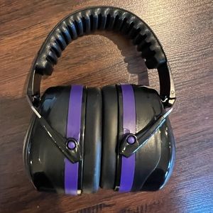 Black & Purple Safety Ear Muffs/Ear Protection